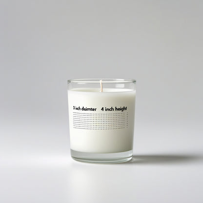 Premium Wax-Filled Clear Glass Votive Candle – 3” Diameter x 4” Height | Elegant Minimalist Decor