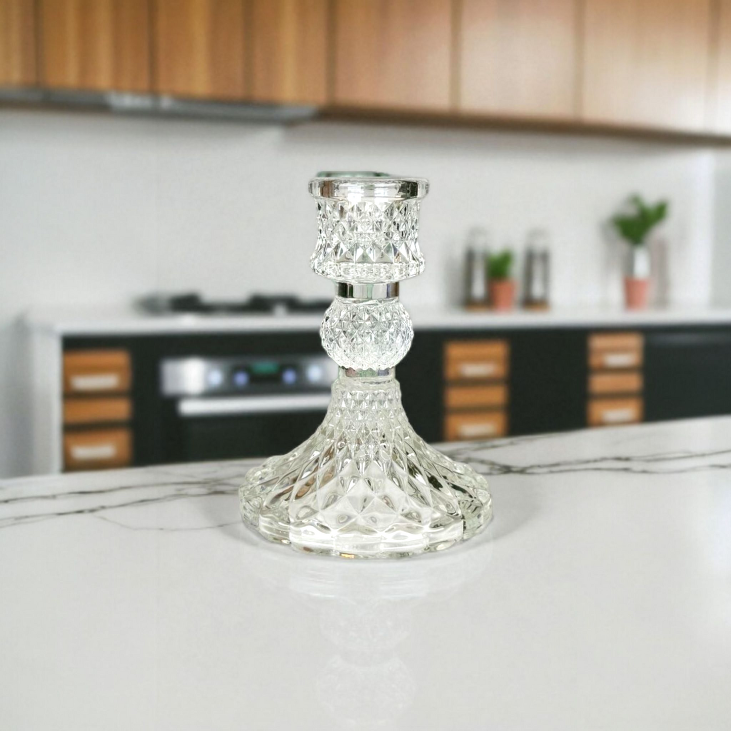 Vintage Glass Candle Holders – Set of 6 | The Glass Theory